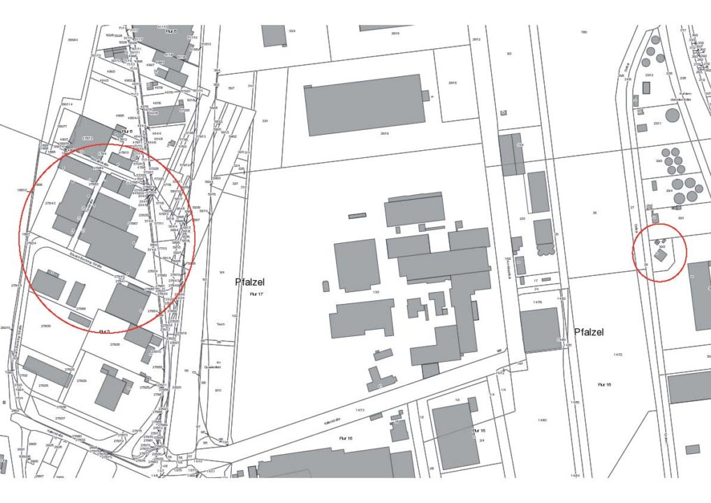 Lageplan Güterverkehrszentrum Hafen Trier